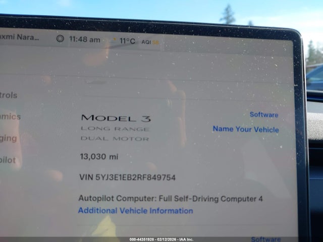 Tesla Model 3 Long Range Dual Motor All-wheel Drive 2024 5YJ3E1EB2RF849754 Image 7