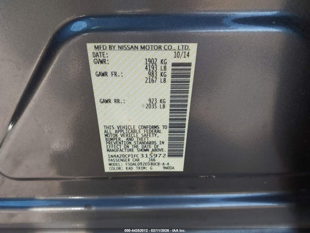 2015 NISSAN LEAF 1N4AZ0CP1FC315972 Photo 8