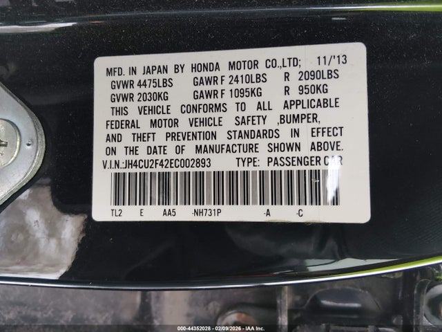 2014 ACURA TSX JH4CU2F42EC002893 Photo 8