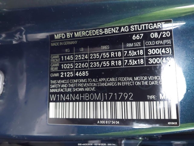 Продаж на аукціоні авто 2021 Mercedes-benz Gla 250 4matic, vin: W1N4N4HB0MJ171792, номер лоту: 44352030