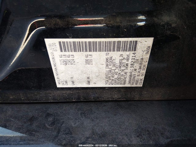 1N4AA6BV4LC382314 Nissan Maxima S Xtronic Cvt