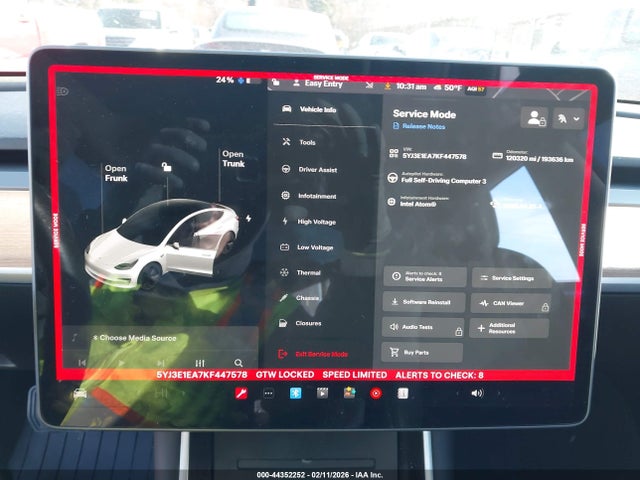 Aukcja sprzedaży 2019 Tesla Model 3 Long Range/mid Range/standard Range/standard Range Plus, vin: 5YJ3E1EA7KF447578, numer aukcji: 44352252