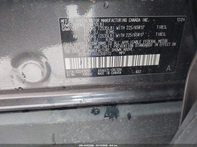 Toyota RAV4 LE 2025 2T3H1RFVXSC309112 Image 9