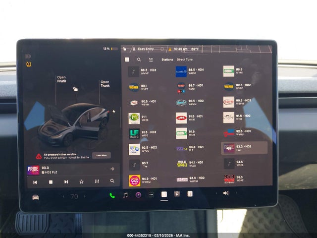 Продаж на аукціоні авто 2025 Tesla Model 3 Long Range Rear-wheel Drive/standard Rear-wheel Drive, vin: 5YJ3E1EA4SF995697, номер лоту: 44352315