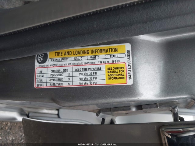 44352324 :رقم المزاد ، 1GKDS13S472118196 vin ، 2007 Gmc Envoy Sle مزاد بيع