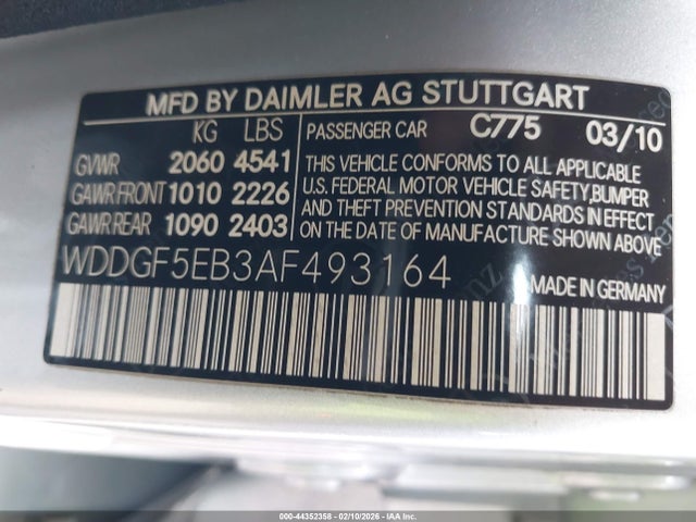 Продажа на аукционе авто 2010 Mercedes-benz C 300 Luxury/sport, vin: WDDGF5EB3AF493164, номер лота: 44352358