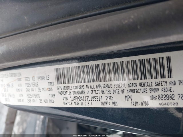 2007 JEEP WRANGLER 1J4FA24117L108314 Photo 8