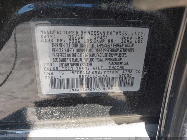 3N1AB7AP8GY228429 Nissan SENTRA SV