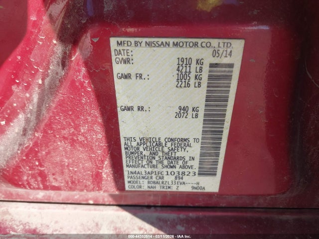 2015 NISSAN ALTIMA 1N4AL3AP1FC103823 Photo 8