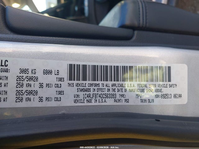 2013 JEEP GRAND CHEROKEE 1C4RJFBT4DC563393 Photo 8