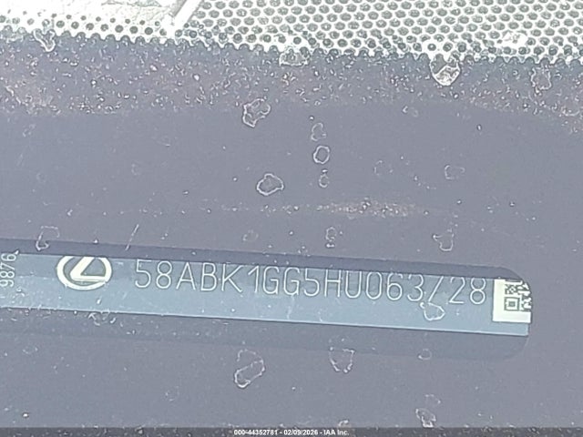 Aukcja sprzedaży 2017 Lexus Es 350, vin: 58ABK1GG5HU063728, numer aukcji: 44352781