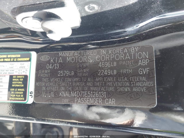 KIA Cadenza Premium 2014 KNALN4D71E5126131 Image 9