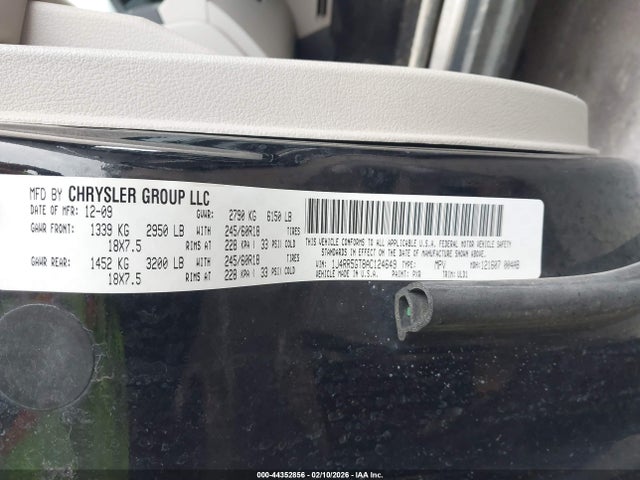 Aukcja sprzedaży 2010 Jeep Grand Cherokee Limited, vin: 1J4RR5GT8AC124649, numer aukcji: 44352856