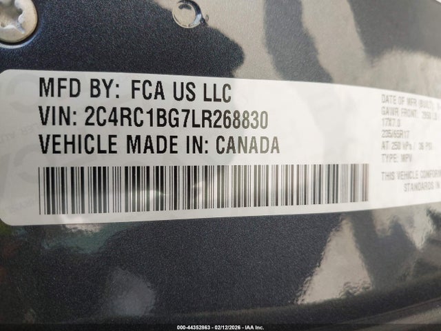 2020 CHRYSLER PACIFICA 2C4RC1BG7LR268830 Photo 8