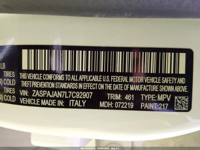 2020 ALFA ROMEO STELVIO ZASPAJAN7L7C92907 Photo 8