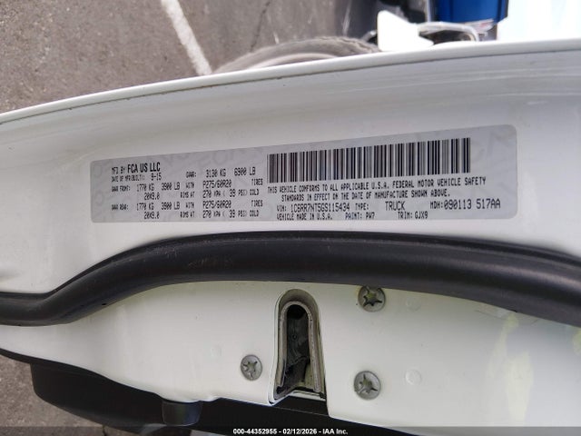 1C6RR7NT5GS115434 RAM 1500 Laramie