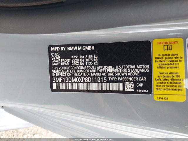 2023 BMW M2 3MF13DM0XP8D11915 Photo 8