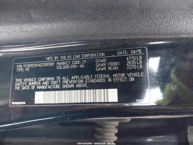 2016 VOLVO S60 YV1612TK4G2390397 Photo 8