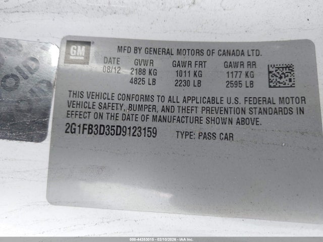 2013 CHEVROLET CAMARO 2G1FB3D35D9123159 Photo 8