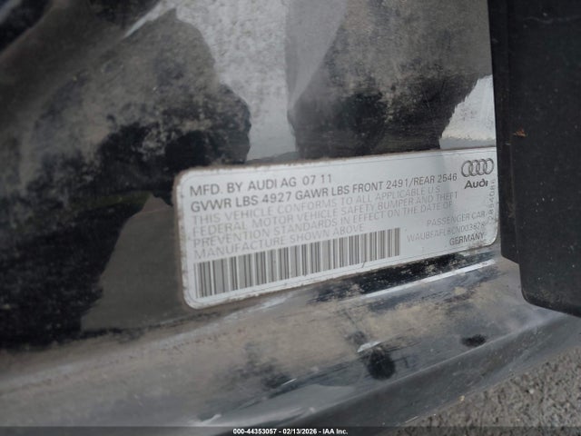 2012 AUDI A4 WAUBFAFL8CN003828 Photo 8