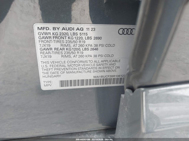 2024 AUDI Q3 WA1BUCF39R1061221 Photo 8