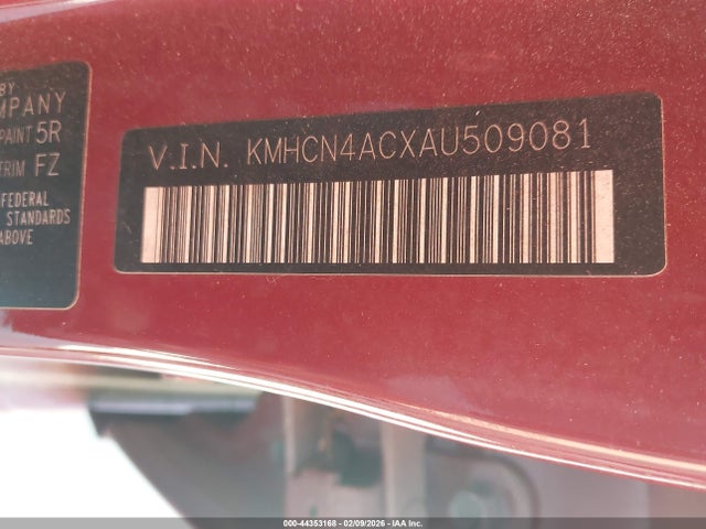 2010 HYUNDAI ACCENT KMHCN4ACXAU509081 Photo 8