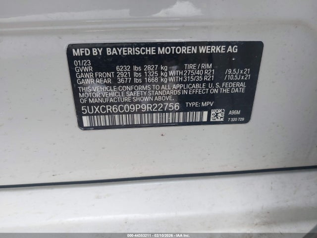 2023 BMW X5 5UXCR6C09P9R22756 Photo 8