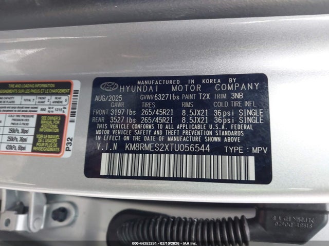 Hyundai Palisade Calligraphy 2026 KM8RMES2XTU056544 Image 9