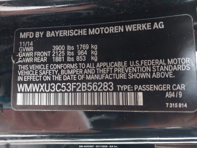 2015 MINI HARDTOP WMWXU3C53F2B56283 Photo 8