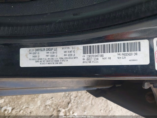 2011 CHRYSLER 200 1C3BC2FB1BN571866 Photo 8