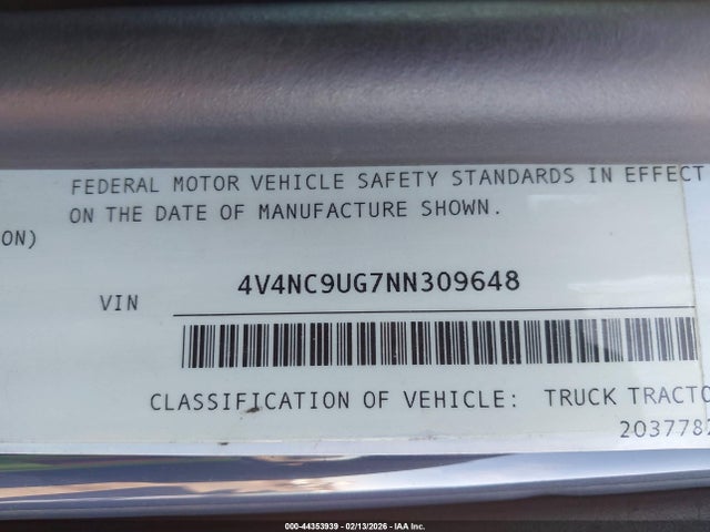 Volvo VNL 2022 4V4NC9UG7NN309648 Image 8