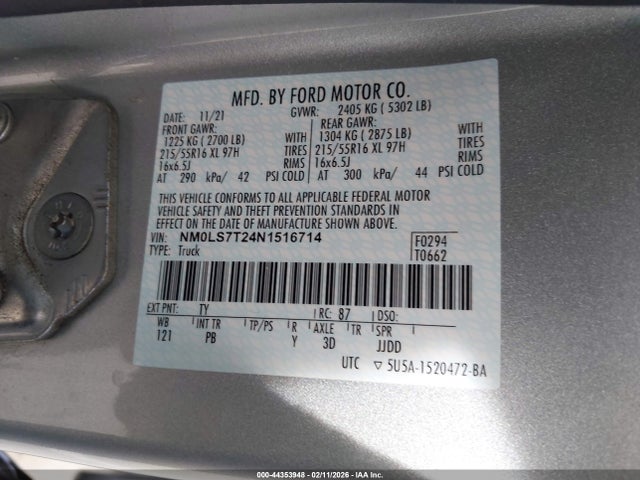 2022 FORD TRANSIT CONNECT NM0LS7T24N1516714 Photo 8