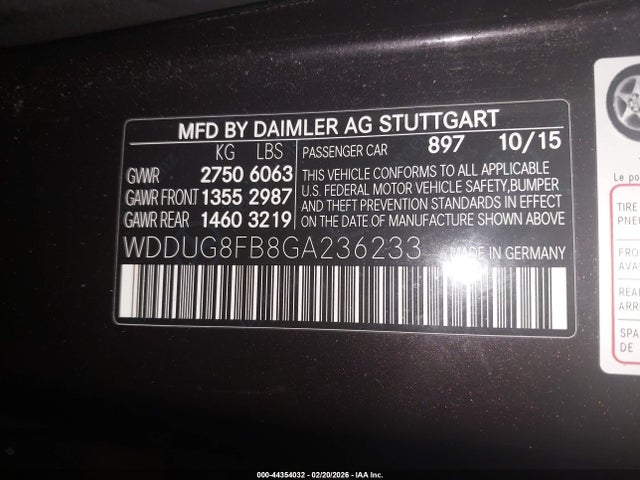 2016 MERCEDES-BENZ S 550 WDDUG8FB8GA236233 Photo 8