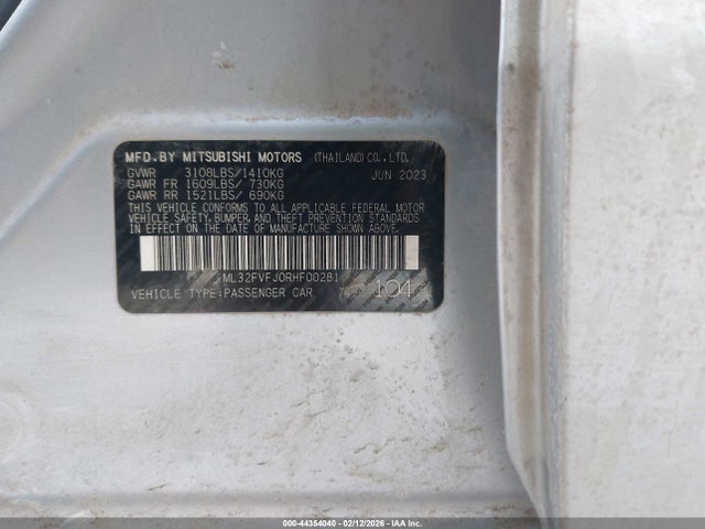 2024 MITSUBISHI MIRAGE G4 ML32FVFJ0RHF00281 Photo 8