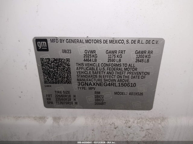 2024 CHEVROLET EQUINOX 3GNAXNEG4RL150610 Photo 8