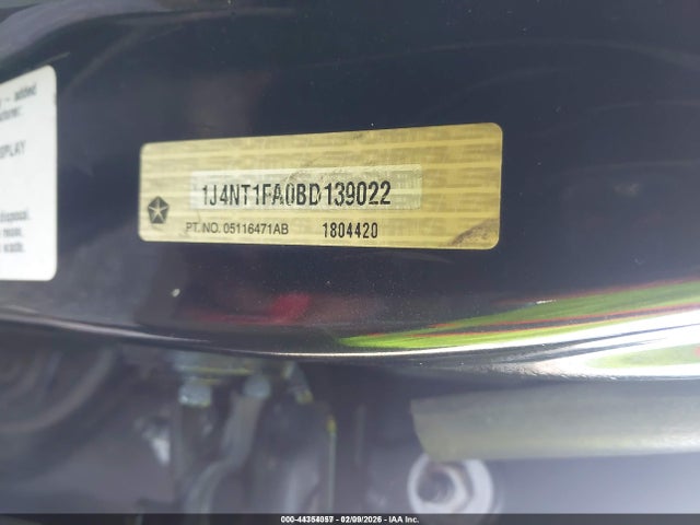Продажа на аукционе авто 2011 Jeep Compass, vin: 1J4NT1FA0BD139022, номер лота: 44354057