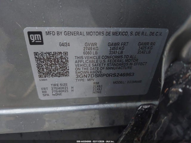 3GN7DSRP0RS246963 Chevrolet Equinox Ev Rs