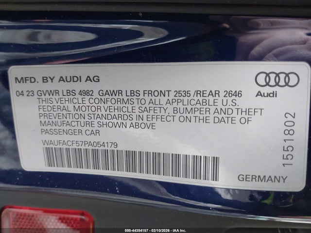 2023 AUDI A5 SPORTBACK WAUFACF57PA054179 Photo 8