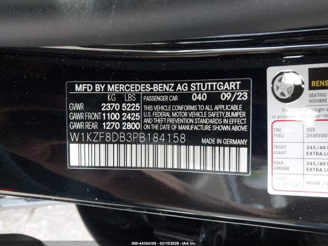 2023 MERCEDES-BENZ E 350 W1KZF8DB3PB184158 Photo 8