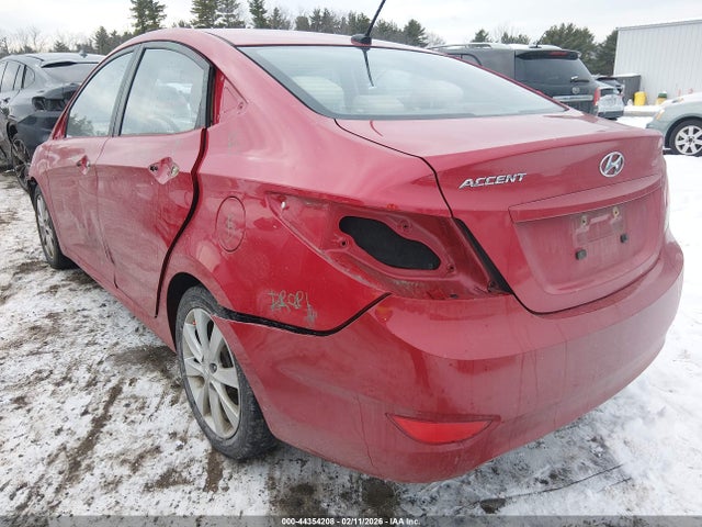 44354208 :رقم المزاد ، KMHCU4AE9DU487566 vin ، 2013 Hyundai Accent Gls مزاد بيع