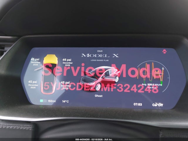 5YJXCDE21MF324248 Tesla Model X Long Range Dual Motor All-wheel Drive/long Range Plus Dual Motor All-wheel Drive