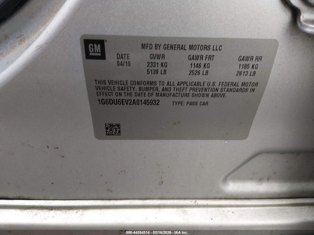 2010 CADILLAC STS 1G6DU6EV2A0145932 Photo 8