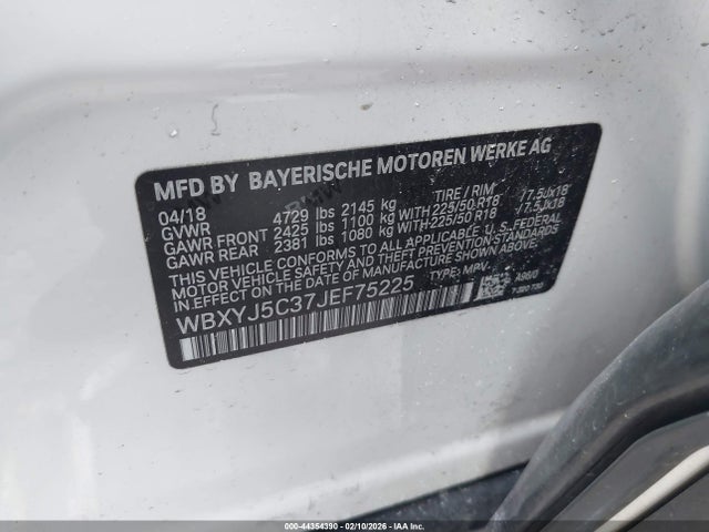 2018 BMW X2 WBXYJ5C37JEF75225 Photo 8