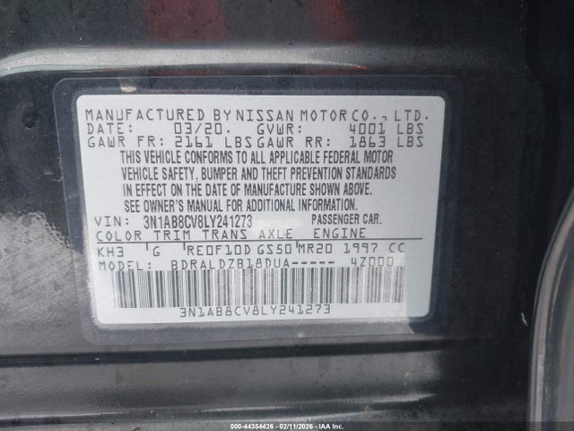 2020 NISSAN SENTRA 3N1AB8CV8LY241273 Photo 8