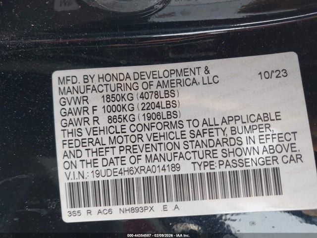 2024 ACURA INTEGRA 19UDE4H6XRA014189 Photo 8