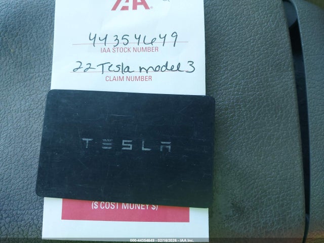 Продажа на аукционе авто 2022 Tesla Model 3 Performance Dual Motor All-wheel Drive, vin: 5YJ3E1EC5NF275895, номер лота: 44354649