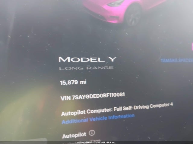 2024 TESLA MODEL Y 7SAYGDED0RF110081 Photo 6