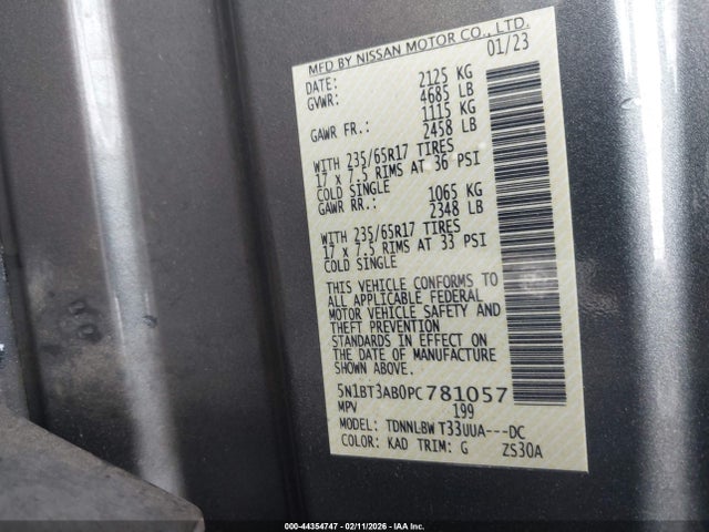 Nissan Rogue S Intelligent Awd 2023 5N1BT3AB0PC781057 Image 9