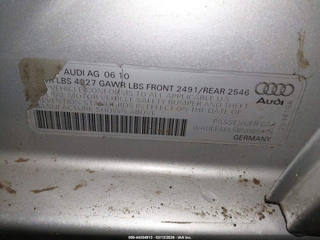 2011 AUDI A4 WAUFFAFL5BN005519 Photo 8