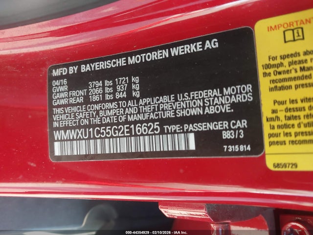 2016 MINI HARDTOP WMWXU1C55G2E16625 Photo 8